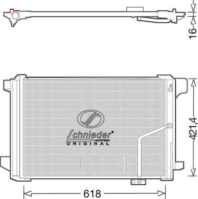 SCHNIEDER AUTOTECH BZS85.00045 - Lauhdutin, ilmastointilaite inparts.fi