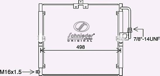 SCHNIEDER AUTOTECH BZS85.00157 - Lauhdutin, ilmastointilaite inparts.fi