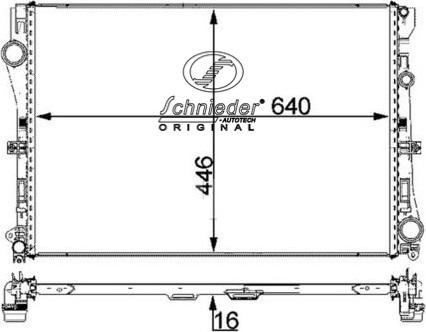 SCHNIEDER AUTOTECH BZS33.00232 - Jäähdytin,moottorin jäähdytys inparts.fi