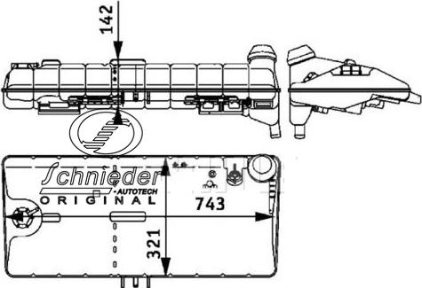 SCHNIEDER AUTOTECH MNT32.00008 - Nestesäiliö, jäähdytysneste inparts.fi