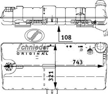 SCHNIEDER AUTOTECH MNT32.00022 - Nestesäiliö, jäähdytysneste inparts.fi