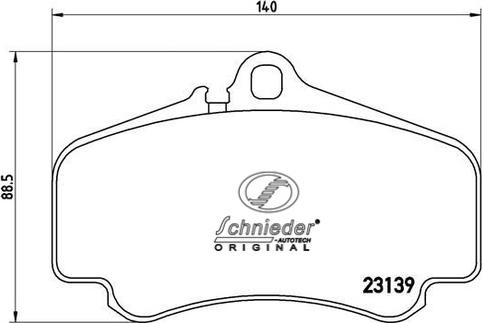 SCHNIEDER AUTOTECH SBP009-841 - Jarrupala, levyjarru inparts.fi