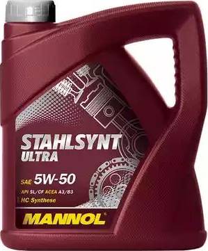 SCT-MANNOL Stahlsynt Ultra 5W-50 - Moottoriöljy inparts.fi