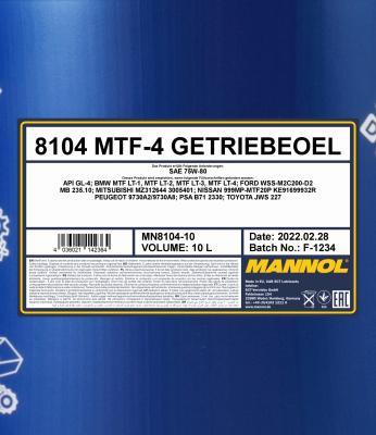 SCT-MANNOL MN8104-10 - Vaihteistoöljy inparts.fi