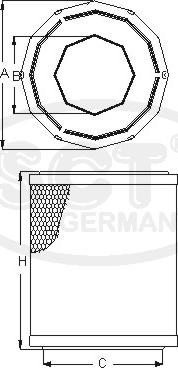 SCT-MANNOL SB 096 - Ilmansuodatin inparts.fi