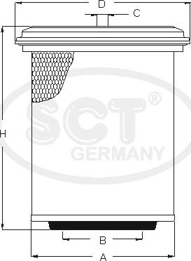 SCT-MANNOL SB 3231 - Ilmansuodatin inparts.fi