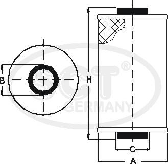 SCT-MANNOL SH 4028 - Hydrauliikkasuodatin, korkeustasonsäätö inparts.fi