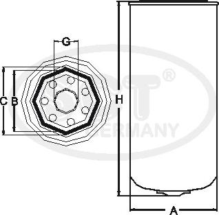 SCT-MANNOL SY 8011 - Hydrauliikkasuodatin, korkeustasonsäätö inparts.fi