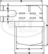 SCT-MANNOL ST 6107 - Polttoainesuodatin inparts.fi