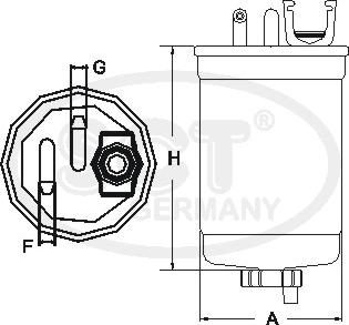 SCT-MANNOL ST 775 - Polttoainesuodatin inparts.fi