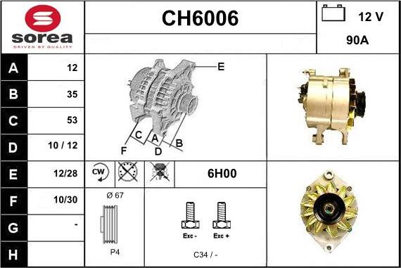 Sera CH6006 - Laturi inparts.fi