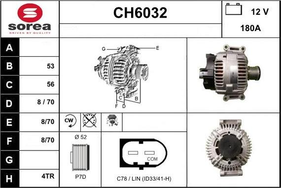 Sera CH6032 - Laturi inparts.fi