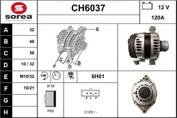 Sera CH6037 - Laturi inparts.fi