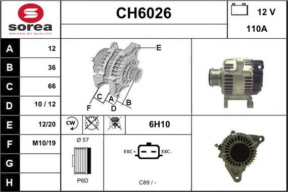 Sera CH6026 - Laturi inparts.fi