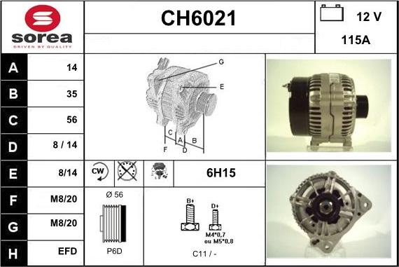 Sera CH6021 - Laturi inparts.fi