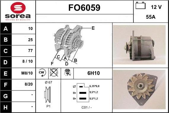 Sera FO6059 - Laturi inparts.fi