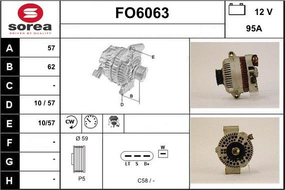 Sera FO6063 - Laturi inparts.fi