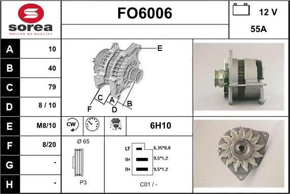 Sera FO6006 - Laturi inparts.fi