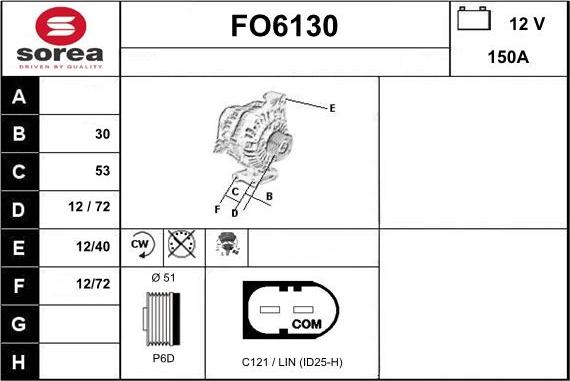 Sera FO6130 - Laturi inparts.fi