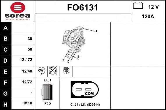 Sera FO6131 - Laturi inparts.fi