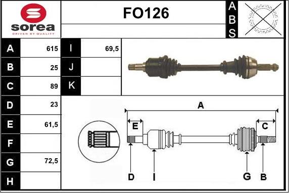 Sera FO126 - Vetoakseli inparts.fi