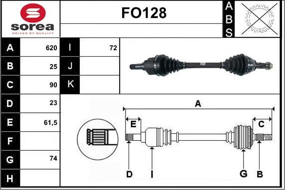 Sera FO128 - Vetoakseli inparts.fi