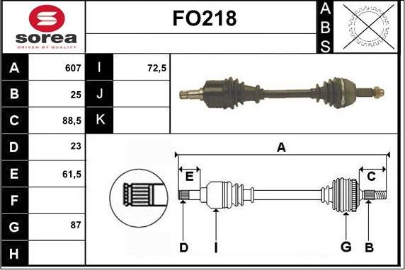 Sera FO218 - Vetoakseli inparts.fi