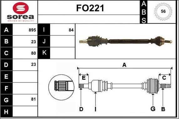 Sera FO221 - Vetoakseli inparts.fi