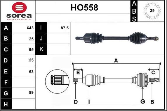 Sera HO558 - Vetoakseli inparts.fi