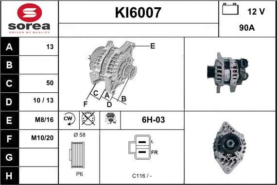 Sera KI6007 - Laturi inparts.fi