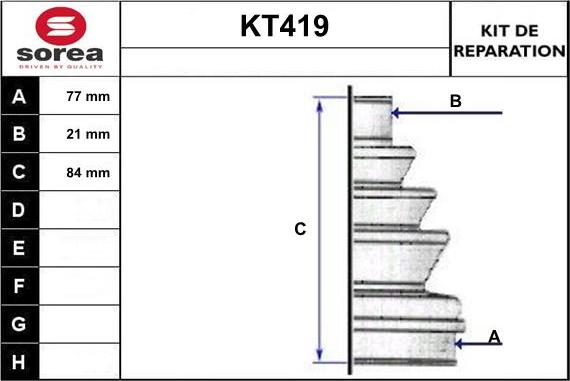 Sera KT419 - Paljekumi, vetoakseli inparts.fi