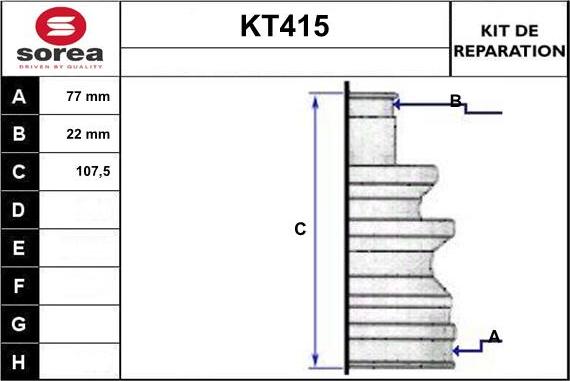 Sera KT415 - Paljekumi, vetoakseli inparts.fi