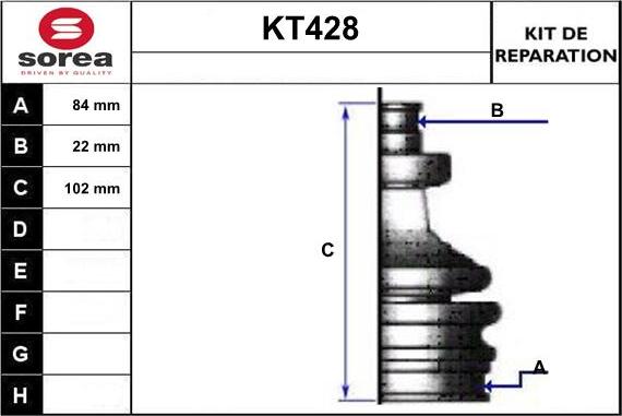 Sera KT428 - Paljekumi, vetoakseli inparts.fi