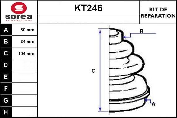 Sera KT246 - Paljekumi, vetoakseli inparts.fi