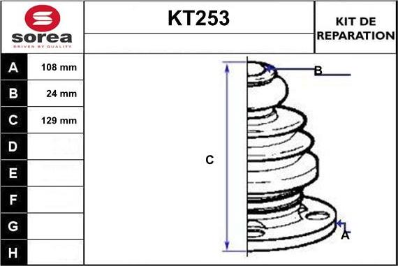 Sera KT253 - Paljekumi, vetoakseli inparts.fi