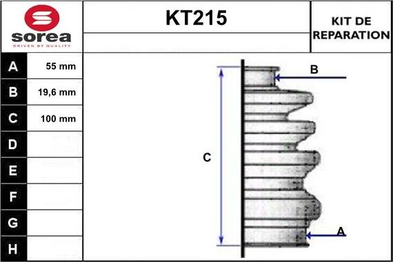 Sera KT215 - Paljekumi, vetoakseli inparts.fi