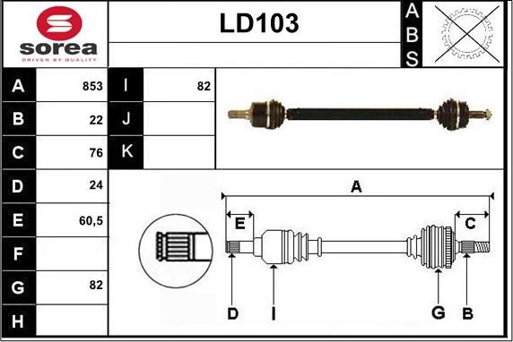 Sera LD103 - Vetoakseli inparts.fi