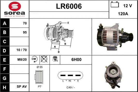 Sera LR6006 - Laturi inparts.fi