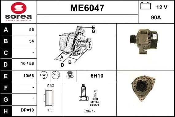 Sera ME6047 - Laturi inparts.fi