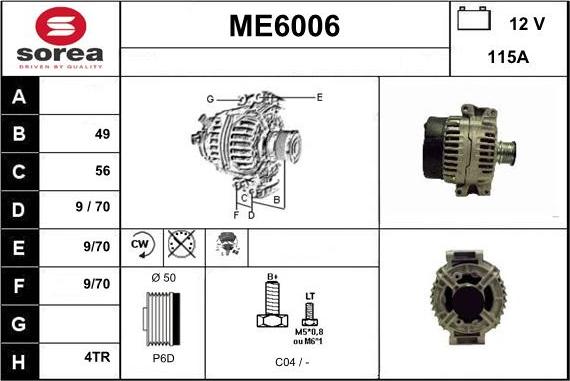 Sera ME6006 - Laturi inparts.fi