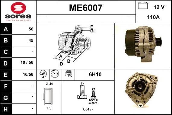 Sera ME6007 - Laturi inparts.fi