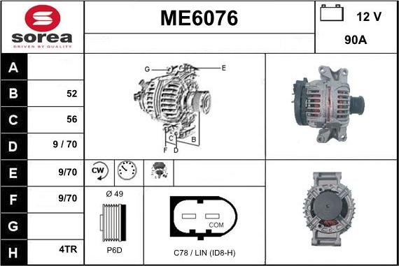 Sera ME6076 - Laturi inparts.fi