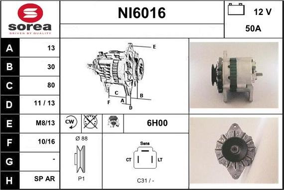 Sera NI6016 - Laturi inparts.fi