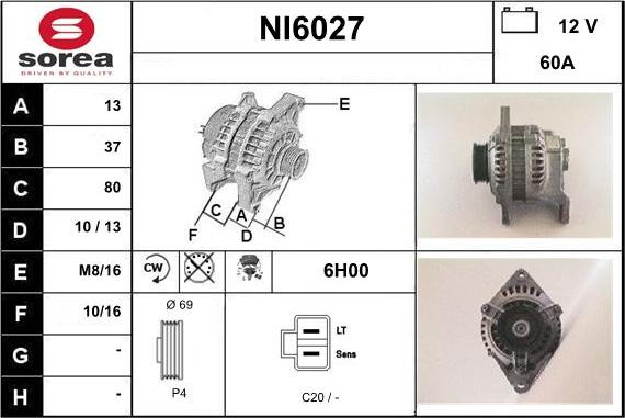 Sera NI6027 - Laturi inparts.fi