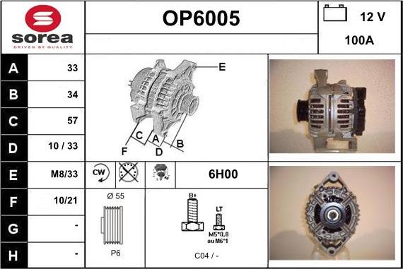 Sera OP6005 - Laturi inparts.fi