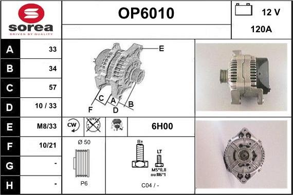 Sera OP6010 - Laturi inparts.fi