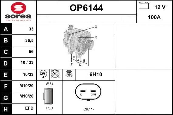 Sera OP6144 - Laturi inparts.fi