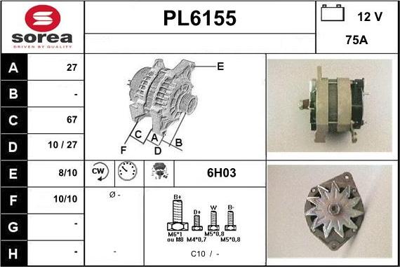 Sera PL6155 - Laturi inparts.fi