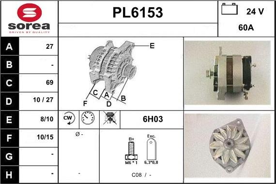 Sera PL6153 - Laturi inparts.fi