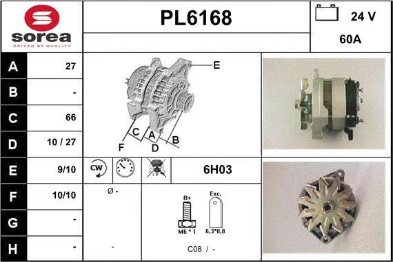 Sera PL6168 - Laturi inparts.fi